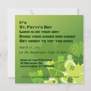 Einladung zum St. Patty's Day