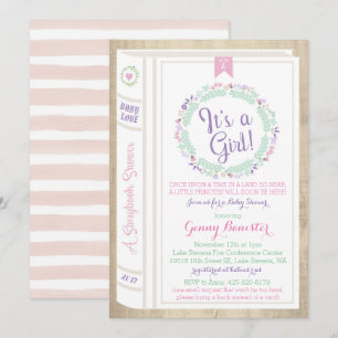 Einladung zum Story Book Baby Shower