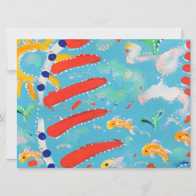 Einladung zum Strand (Vorderseite)