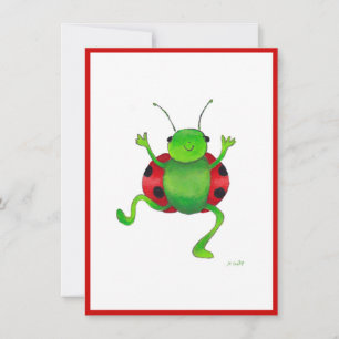 Einladung zum Tanzen "ladybug"