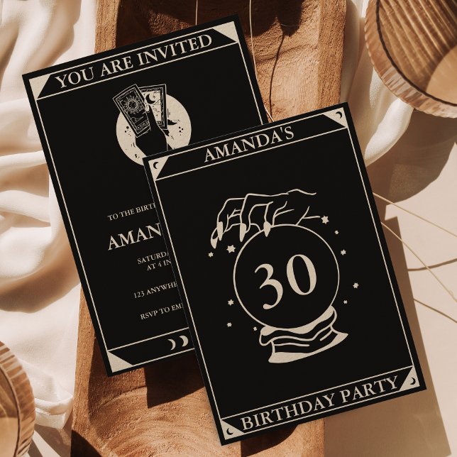 Einladung zum Tarot Card zum Jeglichen Geburtstag (Von Creator hochgeladen)