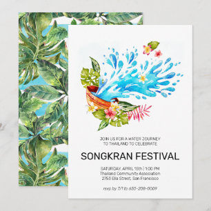 Einladung zum thailändischen Songkran-Fest