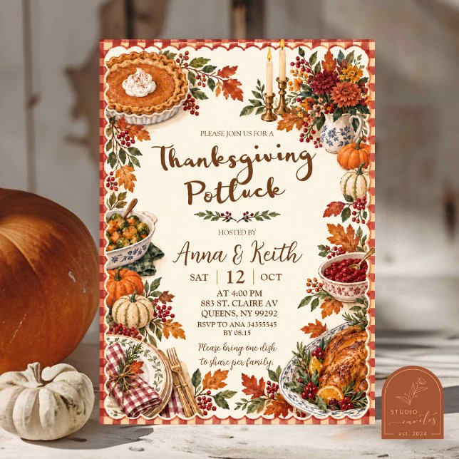 Einladung zum Thanksgiving-Potluck (Von Creator hochgeladen)