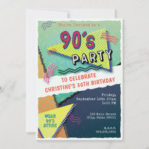 Einladung zum Thema "90er PARTY"