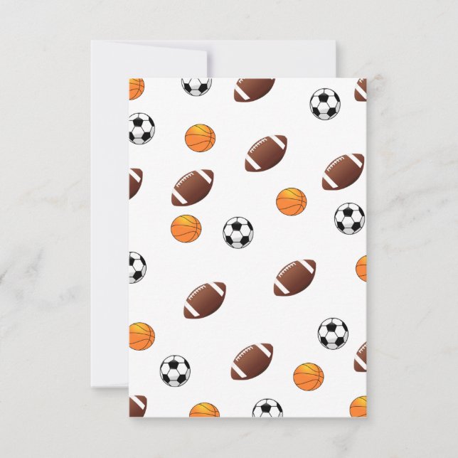 Einladung zum Thema Sport (Vorderseite)