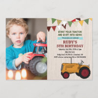 EINLADUNG ZUM TRACTOR-GEBURTSTAG FÜR JEDES ALTER