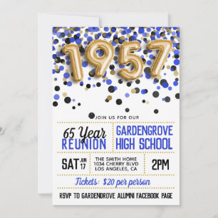 Einladung zum Treffen der High School Klasse 1957