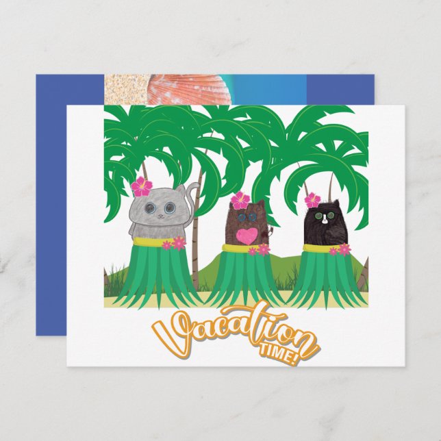 Einladung zum Urlaub (Vorne/Hinten)