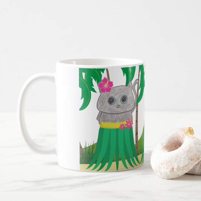 Einladung zum Urlaub Kaffeetasse (Mit Donut)
