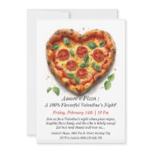 Einladung zum Valentinstag - Pizza