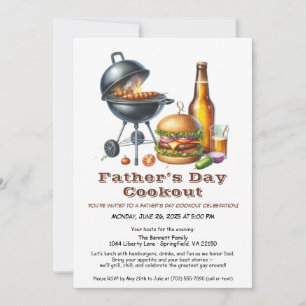 Einladung zum Vatertags-Grillfest – Hamburger, Get