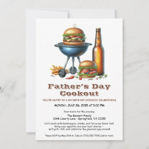 Einladung zum Vatertags-Grillfest – Hamburger, Get