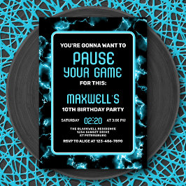 Einladung zum Videospiel Geburtstag