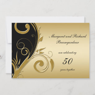 Einladung zum Vintagen 50. Hochzeitstag