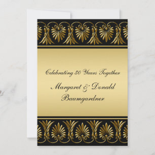 Einladung zum Vintagen 50. Hochzeitstag