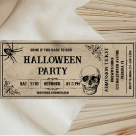 Einladung zum Vintagen Halloween-Party