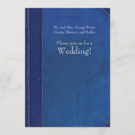 Einladung zum Vintagen Hochzeitsbuch von Royal Blu