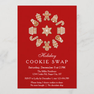 Einladung zum Weihnachtsbrand-Cookie-Austausch