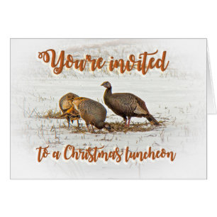 Einladung zum Weihnachtsessen - Wildtürmen im Schn