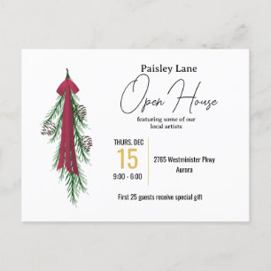 Einladung zum Weihnachtsfest für offenen Haus oder