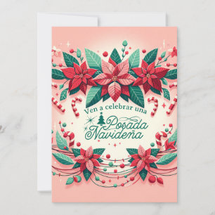 Einladung zum Weihnachtsfest Posada auf Spanisch