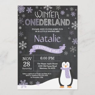 Einladung zum Winter Onederland 1. Geburtstag