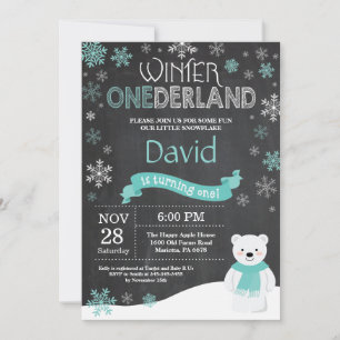 Einladung zum Winter Onederland 1. Geburtstag