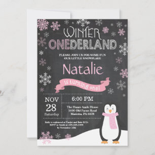 Einladung zum Winter Onederland 1. Geburtstag