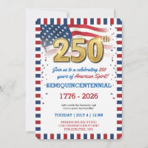 Einladung zur 250-Jahres-Feier der USA