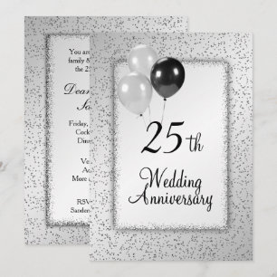 Einladung zur 25. Hochzeitsjubiläumsfeier