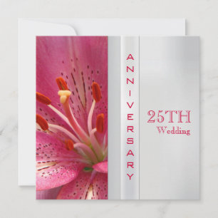 Einladung zur 25. Hochzeitstag-Feier