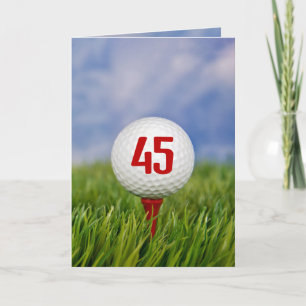 Einladung zur 45. Geburtstagsfeier zum Golf