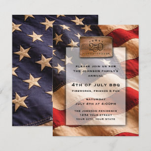 Einladung zur 4. Juli-Party USA 250 Jahre