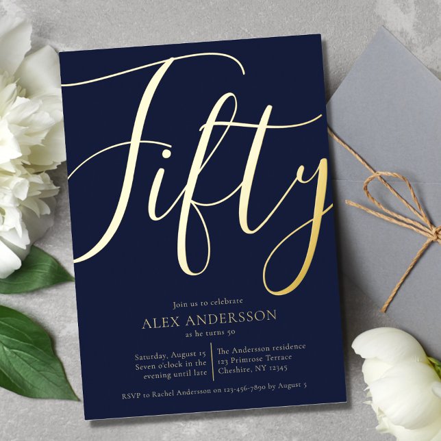 Einladung zur 50. Geburtstagsparty (Von Creator hochgeladen)