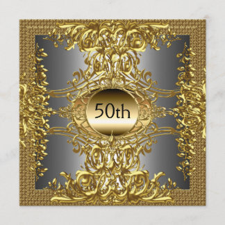 Einladung zur 50. goldenen Geburtstagsfeier