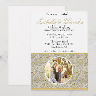 Einladung zur 50. goldenen Hochzeit