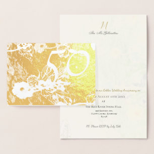 Einladung zur 50. goldenen Hochzeit