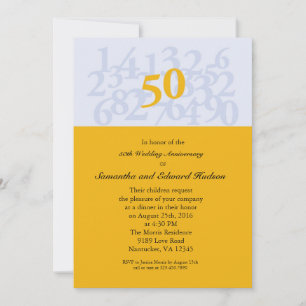 Einladung zur 50. goldenen Hochzeit