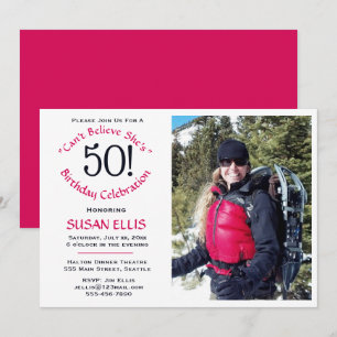Einladung zur 50er-Birthday-Feierparty