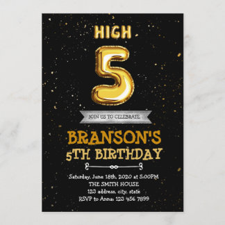 Einladung zur 5. Geburtstagsfeier