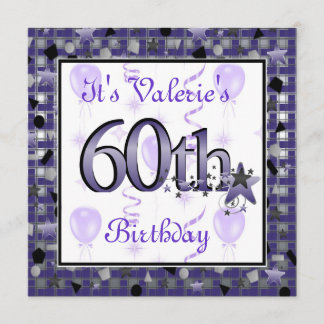 Einladung zur 60. GeburtstagsparteiPERSONALISIERT