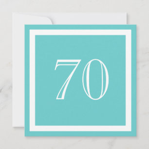 Einladung zur 70. Geburtstagsfeier - Aqua
