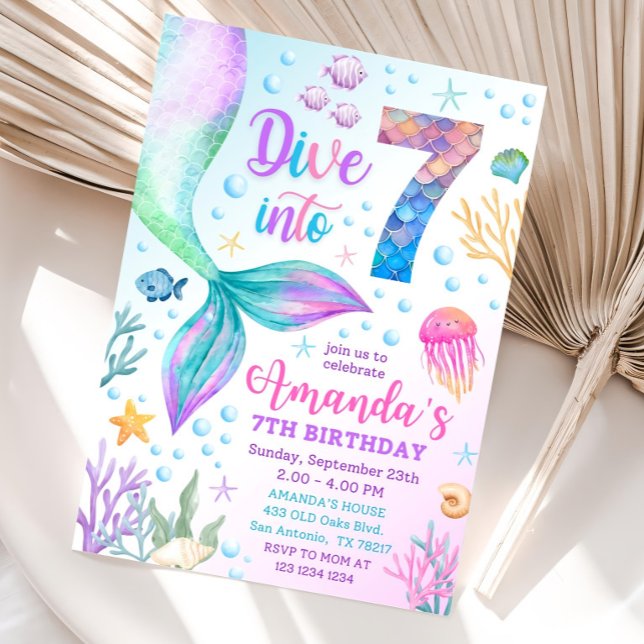 Einladung zur 7. Meerjungfrau, Tauchen Sie in sieb (Von Creator hochgeladen)