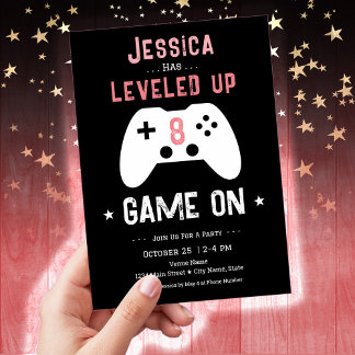 Einladung zur 8. GeburtstagsGirl Gamer