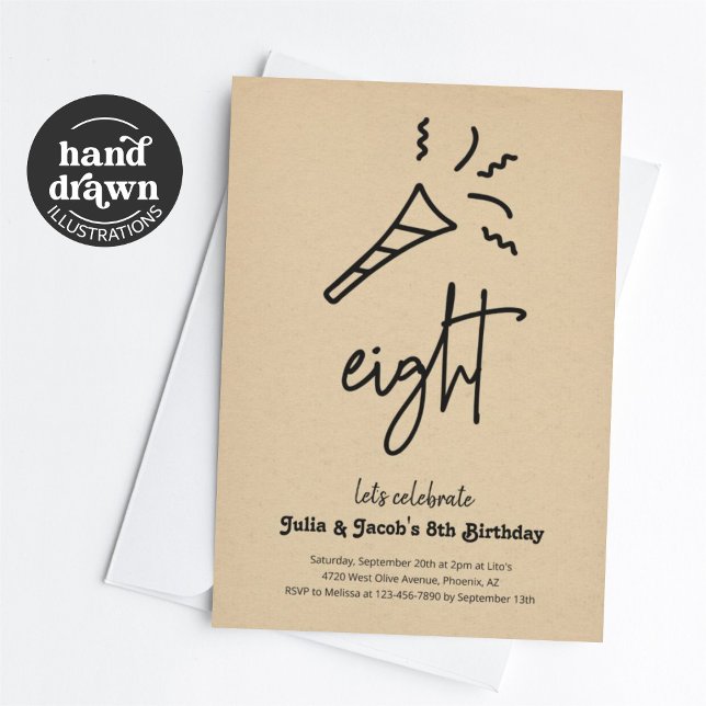 Einladung zur 8. Geburtstagsparty (Von Creator hochgeladen)