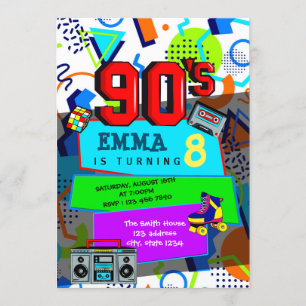Einladung zur 90er-Jahre-Party