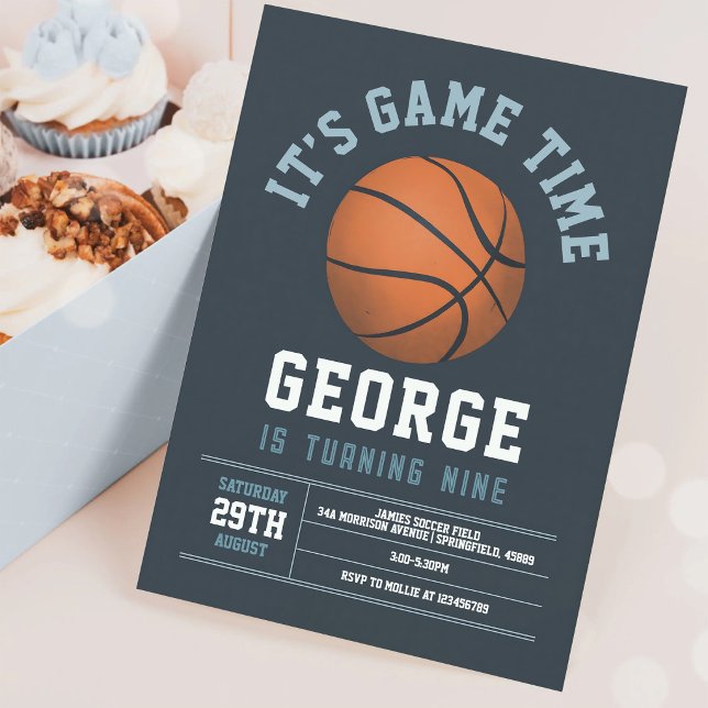 Einladung zur 9. Basketball-Geburtstagsfeier (Von Creator hochgeladen)