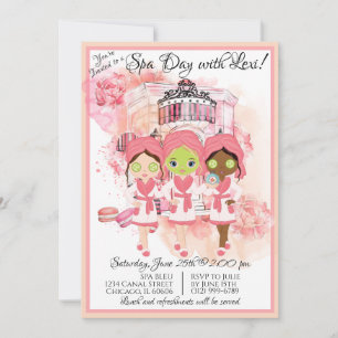 Einladung zur afroamerikanischen Spa-Party