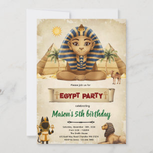 Einladung zur Ägypten-Themenparty