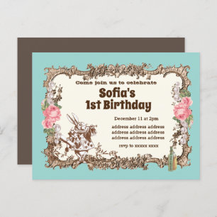 Einladung zur Alice im Wunderland 